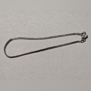 Elegant Silver Chain Anklet 10.5 Inches Stamped SS.